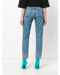 blaue verzierte Jeans von Grlfrnd