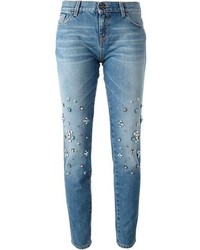 blaue verzierte Jeans von Pinko