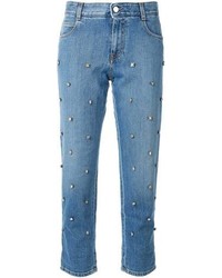 blaue verzierte Jeans von Stella McCartney