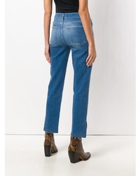 blaue verzierte Jeans von Frame Denim