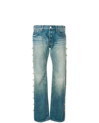blaue verzierte Jeans von Tu Es Mon Trésor