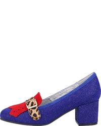 blaue verzierte Wildleder Pumps von Lola Ramona