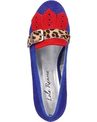 blaue verzierte Wildleder Pumps von Lola Ramona