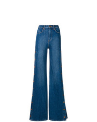 blaue weite Hose aus Jeans von Alice + Olivia