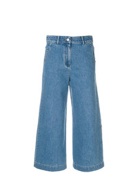 blaue weite Hose aus Jeans von Christian Wijnants
