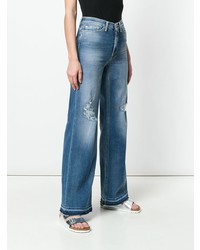 blaue weite Hose aus Jeans von Dondup