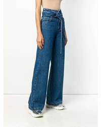 blaue weite Hose aus Jeans von MSGM