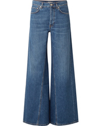 blaue weite Hose aus Jeans von Ganni