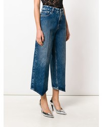 blaue weite Hose aus Jeans von MM6 MAISON MARGIELA