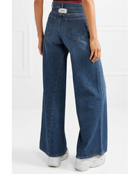 blaue weite Hose aus Jeans von Ganni