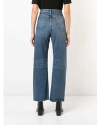 blaue weite Hose aus Jeans von Alexander Wang
