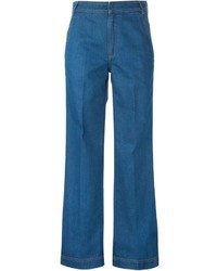 blaue weite Hose aus Jeans von Stella McCartney