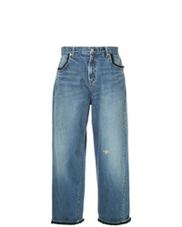 blaue weite Hose aus Jeans von Undercover
