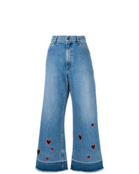 blaue weite Hose aus Jeans von Vivetta