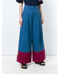 blaue weite Hose von Marni