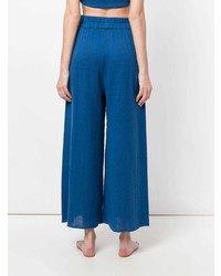 blaue weite Hose von Mara Hoffman