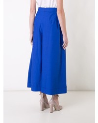 blaue weite Hose von DELPOZO