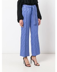 blaue weite Hose von Etro