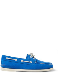 blaue Wildleder Bootsschuhe von Sperry