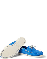 blaue Wildleder Bootsschuhe von Sperry