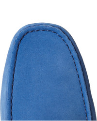 blaue Wildleder Mokassins von Tod's