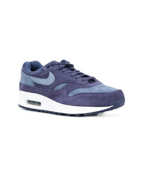 blaue Wildleder niedrige Sneakers von Nike