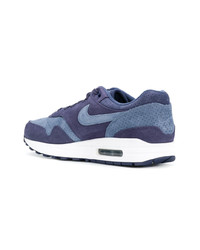 blaue Wildleder niedrige Sneakers von Nike