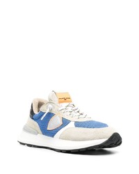 blaue Wildleder niedrige Sneakers von Philippe Model Paris