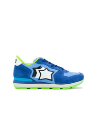 blaue Wildleder niedrige Sneakers von atlantic stars