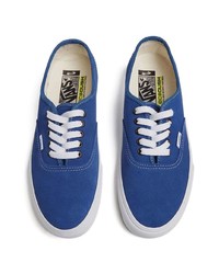 blaue Wildleder niedrige Sneakers von Vans