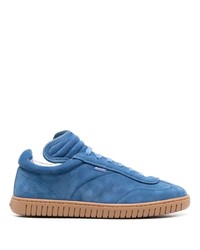 blaue Wildleder niedrige Sneakers von Bally