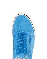 blaue Wildleder niedrige Sneakers von Vans