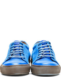 blaue Wildleder niedrige Sneakers von Acne Studios