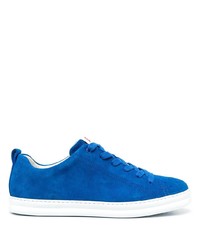 blaue Wildleder niedrige Sneakers von Camper