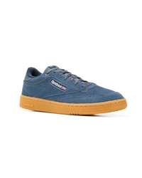 blaue Wildleder niedrige Sneakers von Reebok