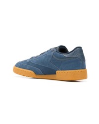 blaue Wildleder niedrige Sneakers von Reebok