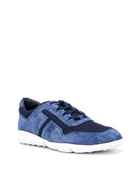 blaue Wildleder niedrige Sneakers von Tod's