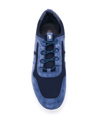 blaue Wildleder niedrige Sneakers von Tod's