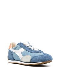 blaue Wildleder niedrige Sneakers von Diadora