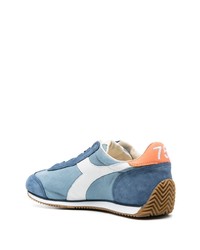 blaue Wildleder niedrige Sneakers von Diadora