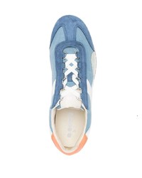 blaue Wildleder niedrige Sneakers von Diadora