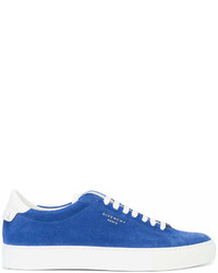 blaue Wildleder niedrige Sneakers von Givenchy
