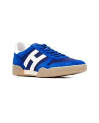 blaue Wildleder niedrige Sneakers von Hogan