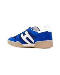 blaue Wildleder niedrige Sneakers von Hogan