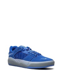 blaue Wildleder niedrige Sneakers von Nike