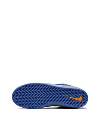 blaue Wildleder niedrige Sneakers von Nike