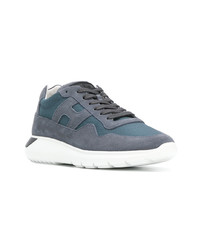 blaue Wildleder niedrige Sneakers von Hogan