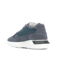 blaue Wildleder niedrige Sneakers von Hogan