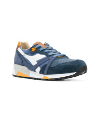 blaue Wildleder niedrige Sneakers von Diadora