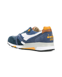 blaue Wildleder niedrige Sneakers von Diadora